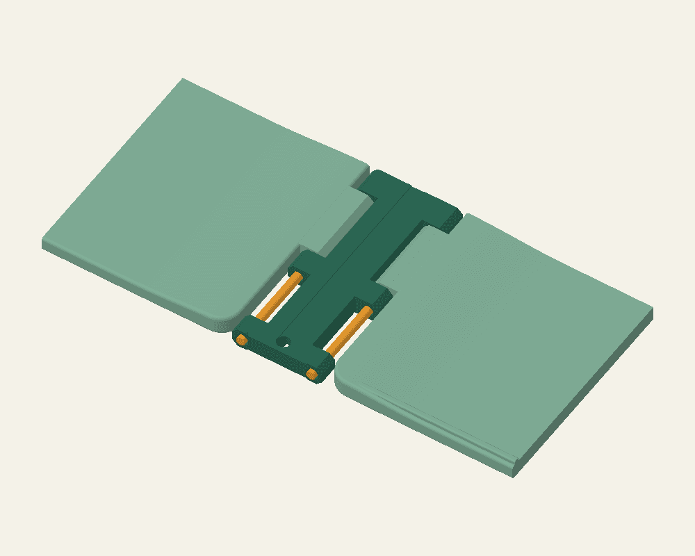 CAD detail of the earlier spine with exposed filament near an end for plier access.